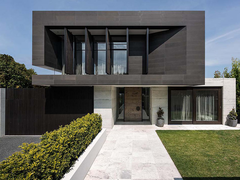 Maison d'achitecte vue de face